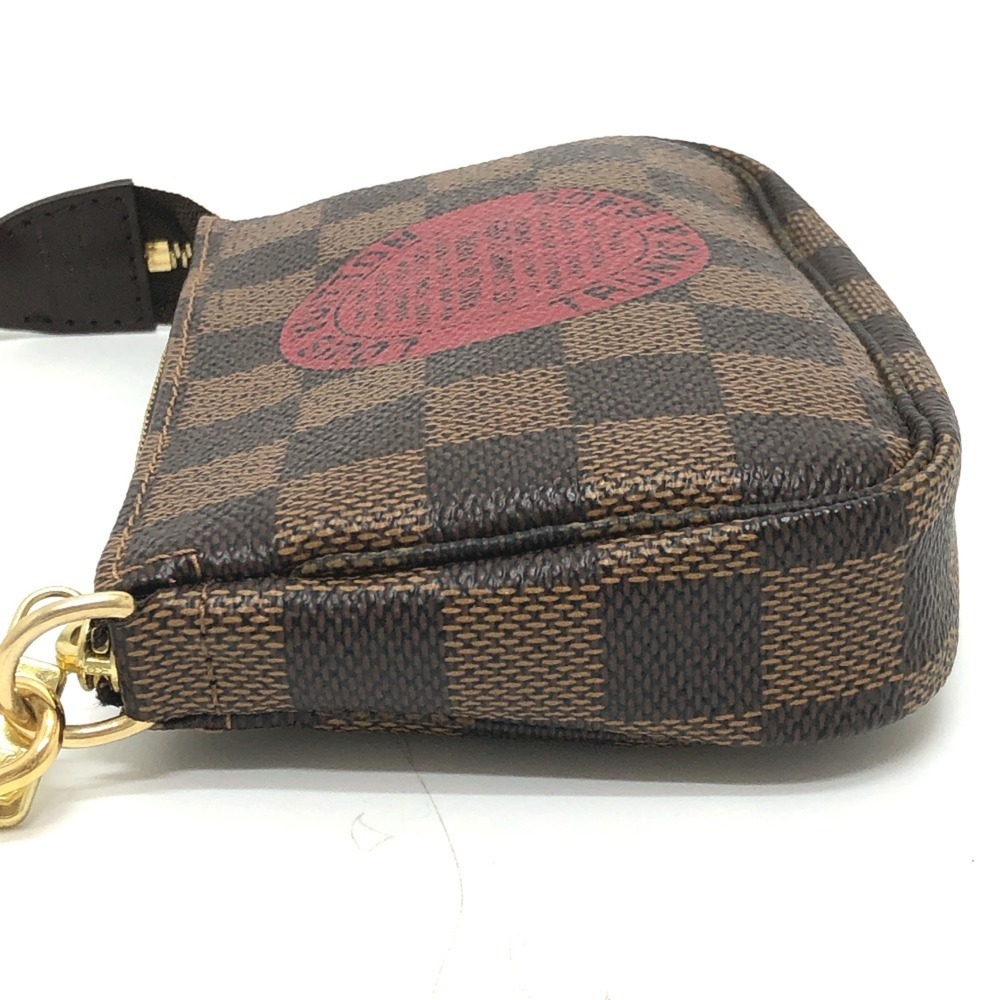 LOUIS VUITTON Authentic Brown Damier Canvas Pochette Pouch - Picture 4 of 12